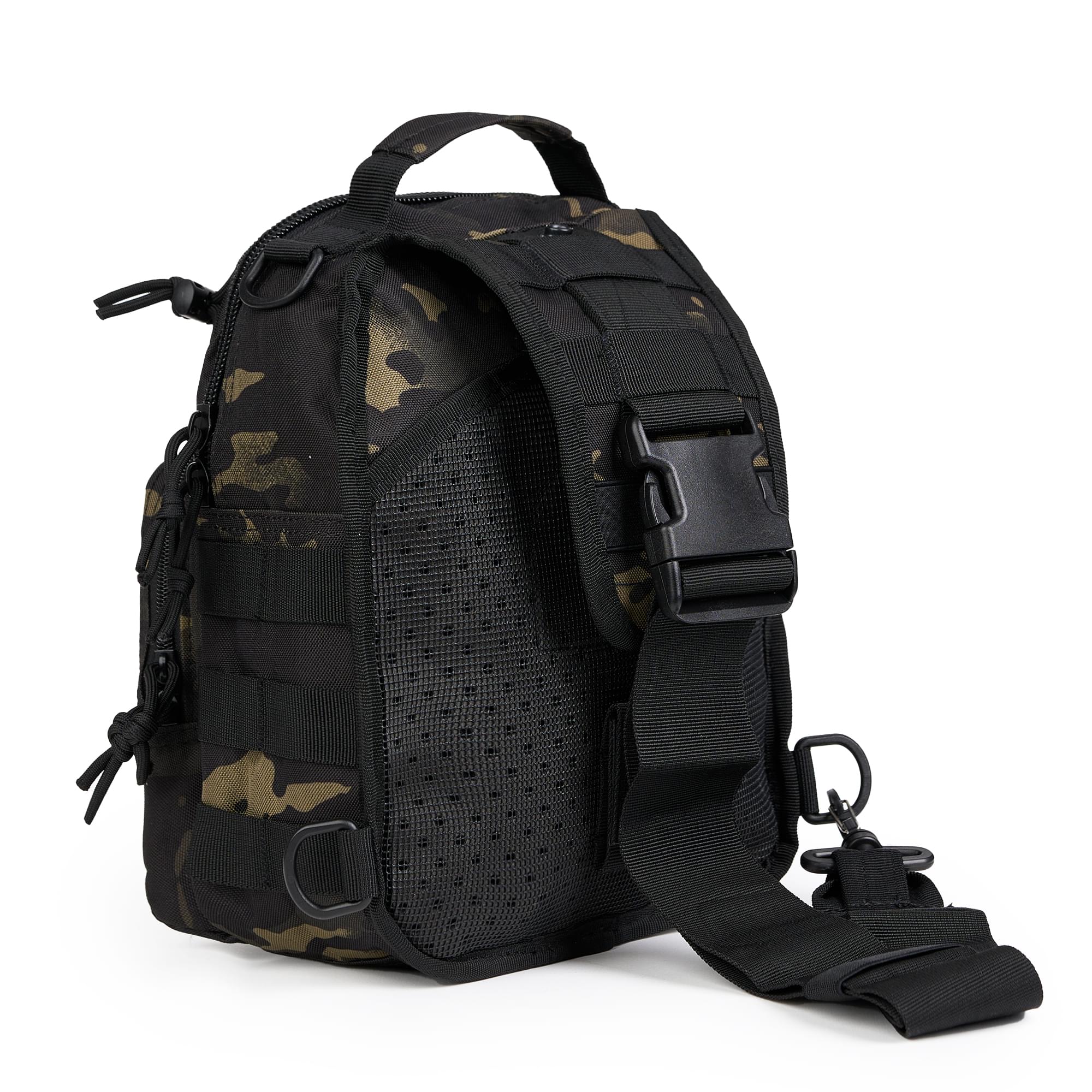 Geanta tactica de umar profesionala, borseta multifunctionala camuflaj militar, 10 litri, onuvio® - dark camo