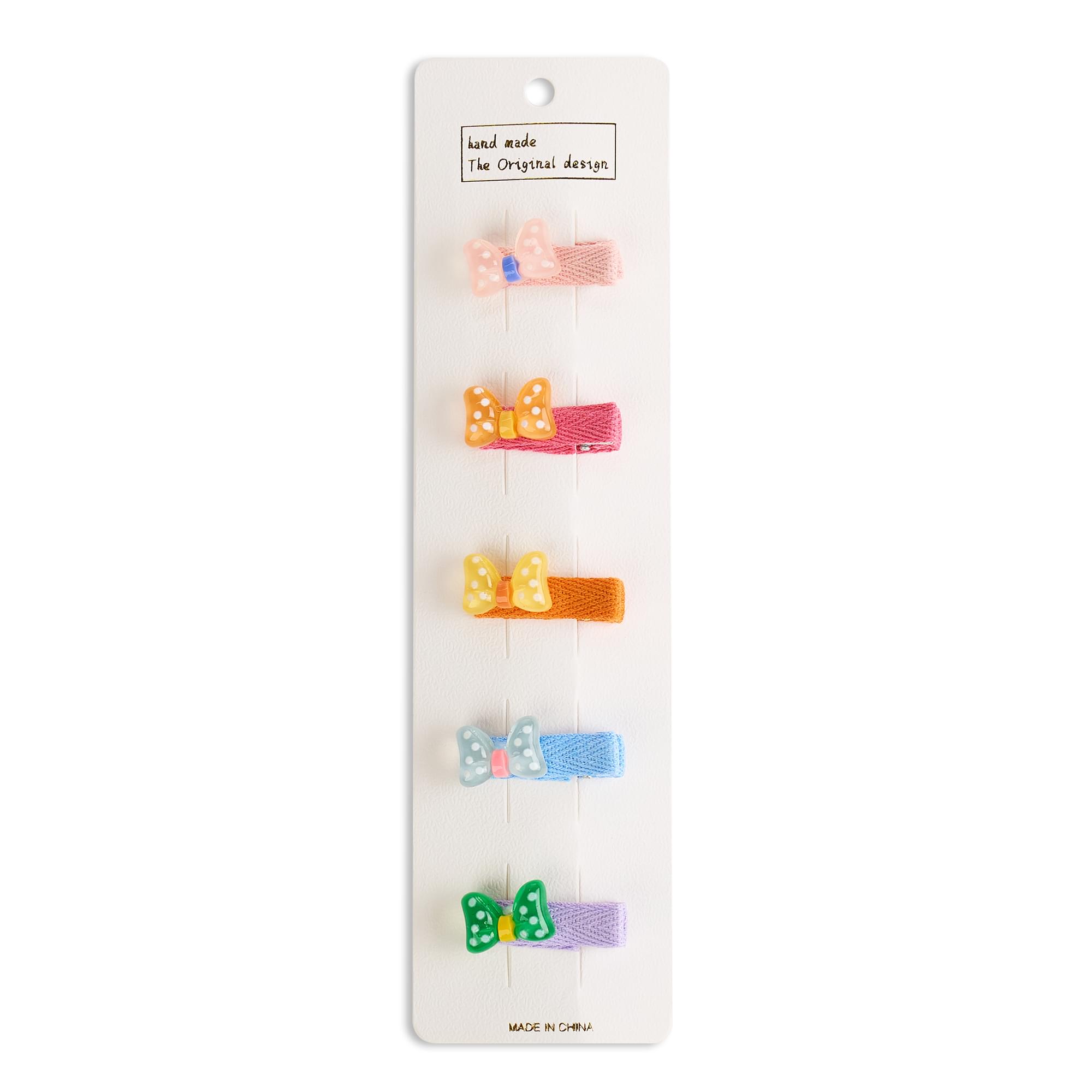 Set 5 clame par pentru fetite, bumbac organic, protectie scalp, fara zgarieturi si durere, onuvio® - h01-4