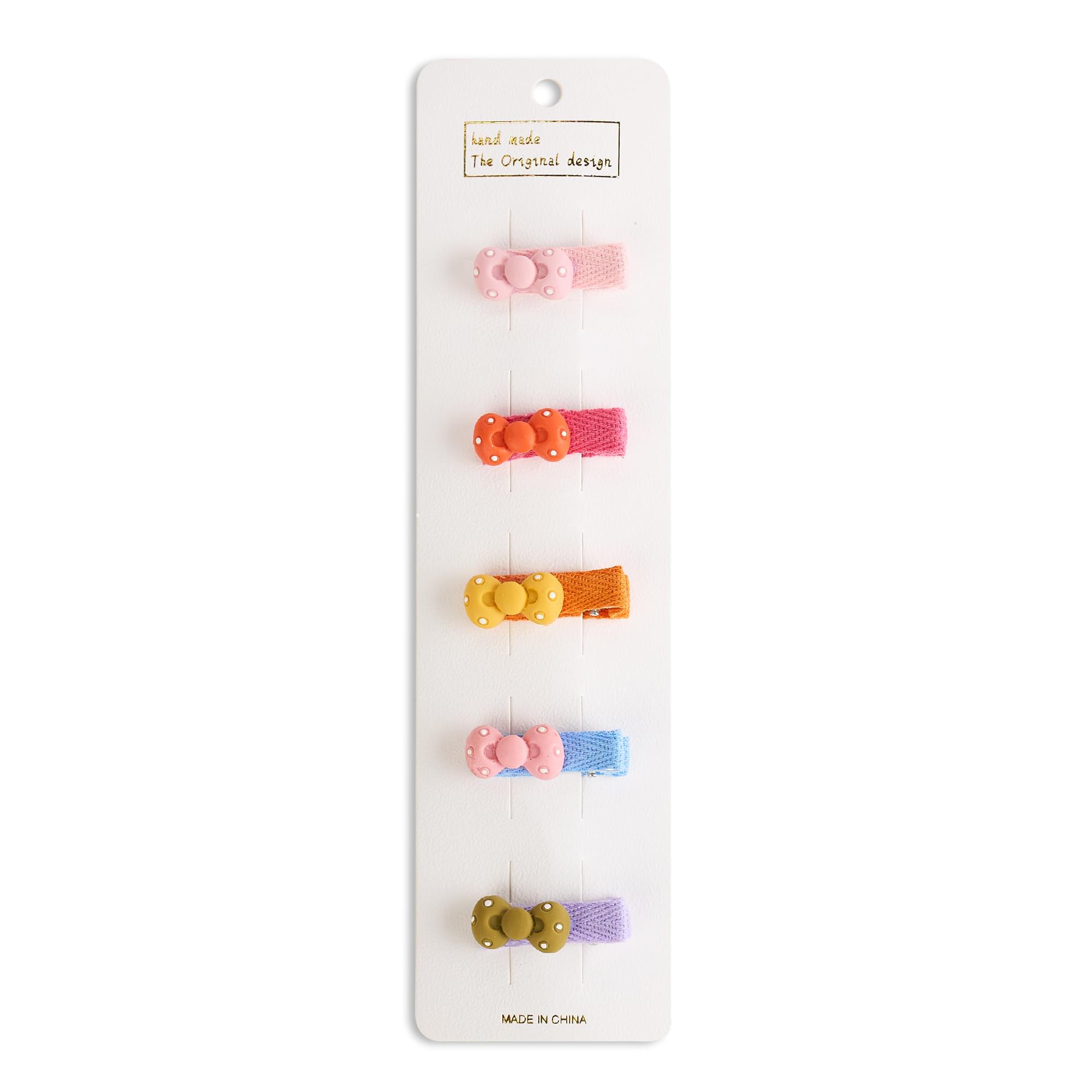 Set 5 clame par pentru fetite, bumbac organic, protectie scalp, fara zgarieturi si durere, onuvio® - h01-8
