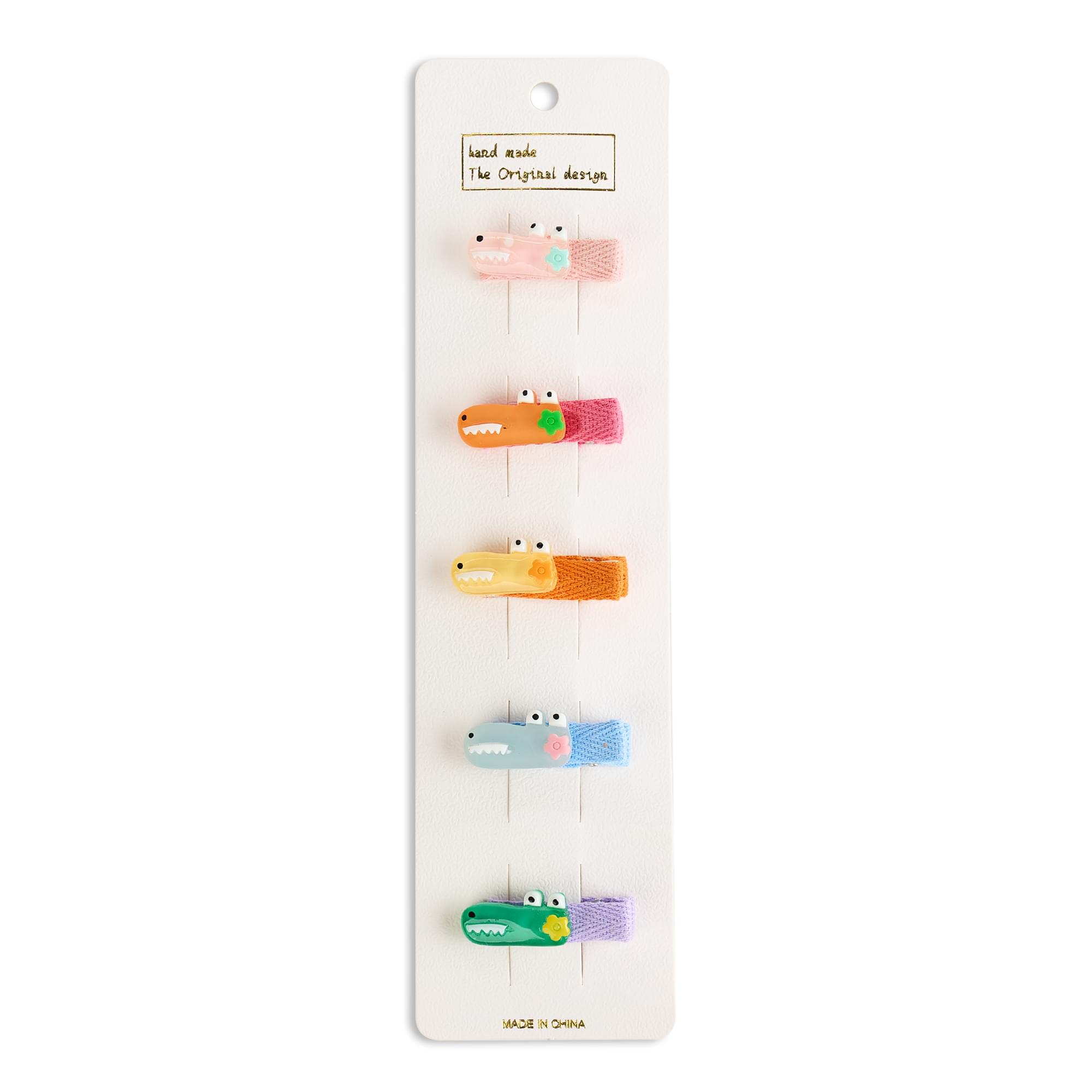 Set 5 clame par pentru fetite, bumbac organic, protectie scalp, fara zgarieturi si durere, onuvio® - h01-9