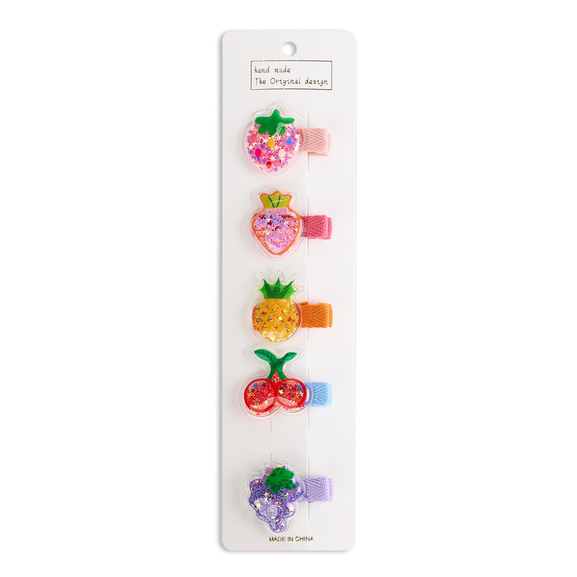 Set 5 clame par pentru fetite, bumbac organic, protectie scalp, fara zgarieturi si durere, onuvio® - h01-16