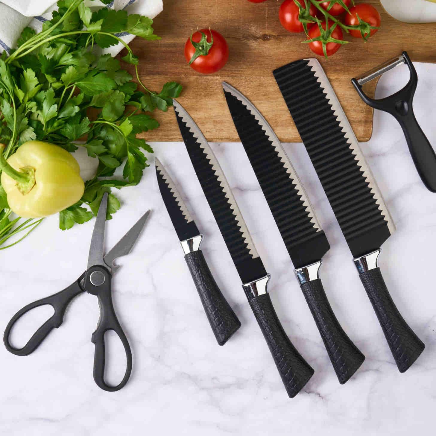Set cutite 6 piese extrem de ascutite, folosire zilnica, onuvio™